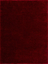 Heavenly Solid Red Plush Rug - Clearance - Ornate Home