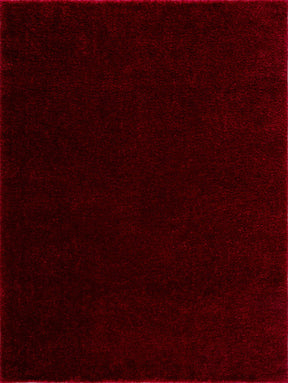 Heavenly Solid Red Plush Rug - Clearance - Ornate Home