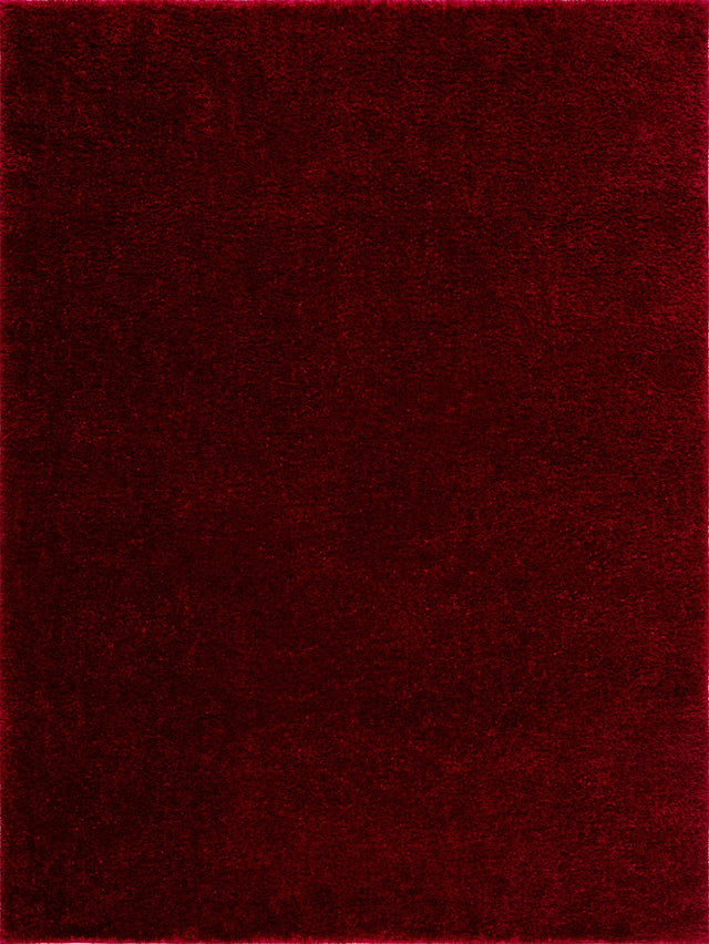 Heavenly Solid Red Plush Rug - Clearance - Ornate Home