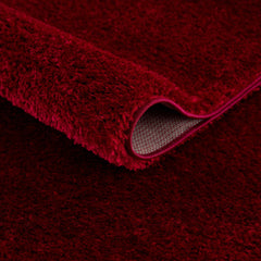 Heavenly Solid Red Plush Rug - Clearance - Ornate Home
