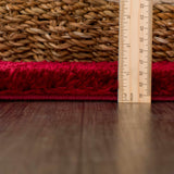 Heavenly Solid Red Plush Rug - Clearance - Ornate Home