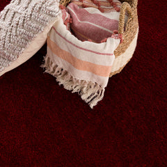 Heavenly Solid Red Plush Rug - Clearance - Ornate Home