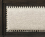 Hebron Dark Cherry/Beige 4-piece Queen Bedroom Set - Ornate Home