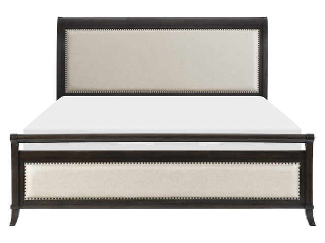 Hebron Dark Cherry California King Bed - Ornate Home