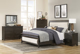 Hebron Dark Cherry California King Bed - Ornate Home