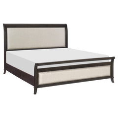 Hebron Dark Cherry California King Bed - Ornate Home