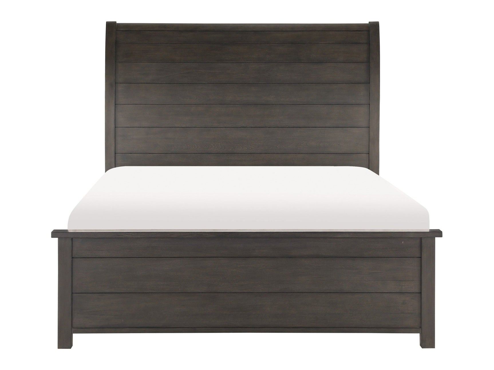 Hebron Dark Cherry Eastern King Sleigh Bed - Ornate Home