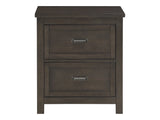 Hebron Dark Cherry Nightstand - Ornate Home