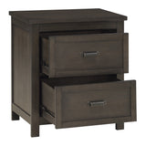 Hebron Dark Cherry Nightstand - Ornate Home