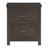 Hebron Dark Cherry Nightstand - Ornate Home