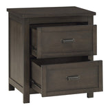 Hebron Dark Cherry Nightstand - Ornate Home