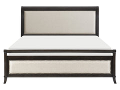 Hebron Dark Cherry Queen Bed - Ornate Home
