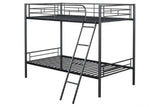 Hector Black Twin/Twin Bunk Bed - Ornate Home