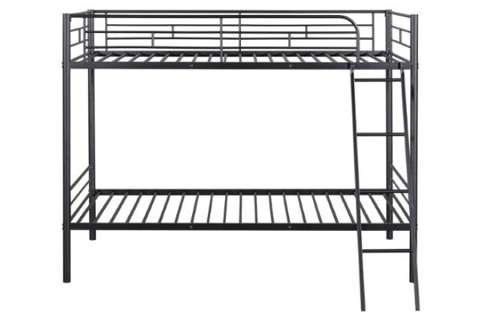 Hector Black Twin/Twin Bunk Bed - Ornate Home