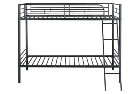 Hector Black Twin/Twin Bunk Bed - Ornate Home