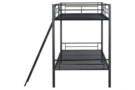 Hector Black Twin/Twin Bunk Bed - Ornate Home