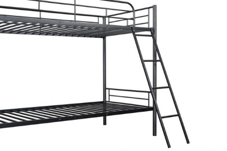 Hector Black Twin/Twin Bunk Bed - Ornate Home