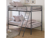 Hector Black Twin/Twin Bunk Bed - Ornate Home