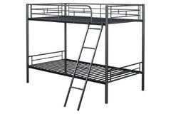 Hector Black Twin/Twin Bunk Bed - Ornate Home