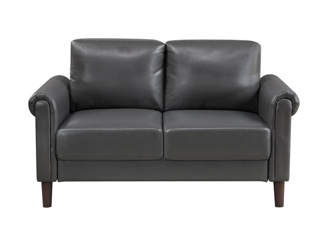 Hector Dark-Gray Loveseat - Ornate Home