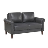 Hector Dark-Gray Loveseat - Ornate Home
