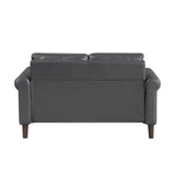 Hector Dark-Gray Loveseat - Ornate Home