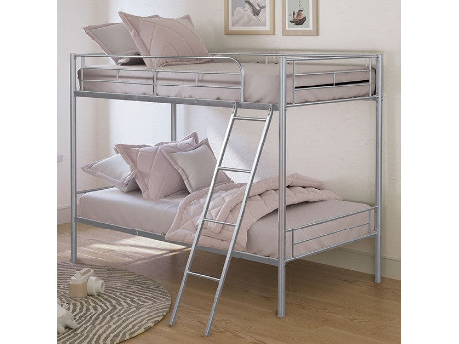 Hector Silver Twin/Twin Bunk Bed - Ornate Home