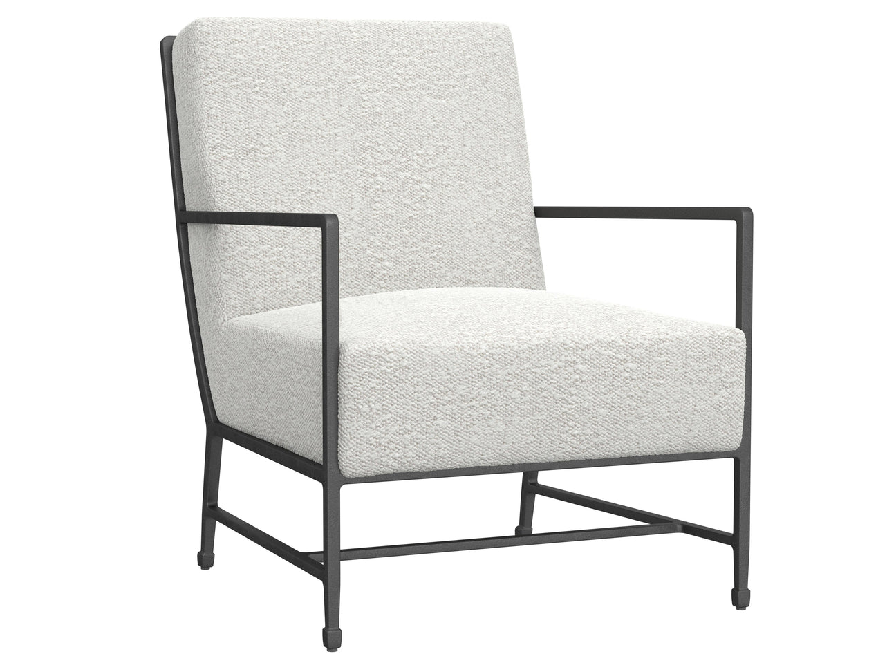 Hector White/Cream Fabric Chair - Ornate Home