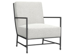 Hector White/Cream Fabric Chair - Ornate Home