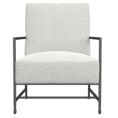 Hector White/Cream Fabric Chair - Ornate Home