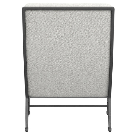 Hector White/Cream Fabric Chair - Ornate Home