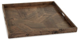 Heddford Brown Tray (Online Special Price) - Ornate Home