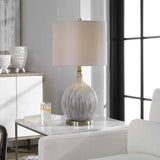 Hedera Textured Ivory Table Lamp - Ornate Home