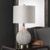 Hedera Textured Ivory Table Lamp - Ornate Home