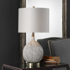 Hedera Textured Ivory Table Lamp - Ornate Home