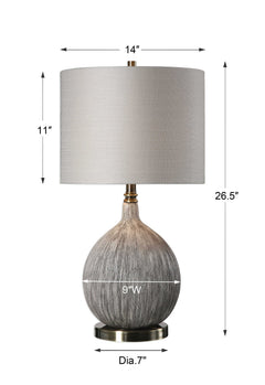 Hedera Textured Ivory Table Lamp - Ornate Home