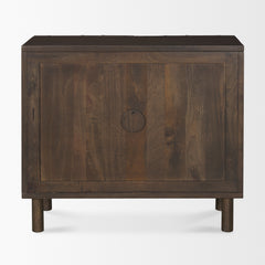 Heera Dark Brown Diamond Motif with Shelf Accent Cabinet - Ornate Home