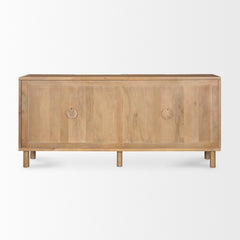 Heera Light Brown Diamond with Shelf Motif Sideboard