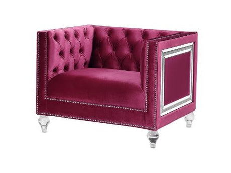 Heibero Red Chair - Ornate Home