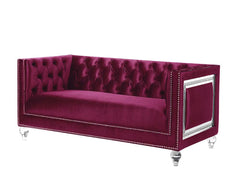 Heibero Red Loveseat - Ornate Home