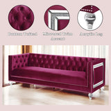 Heibero Red Sofa - Ornate Home