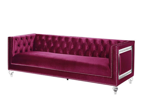 Heibero Red Sofa - Ornate Home