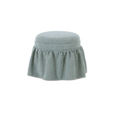 Heidi Light Blue Storage Ottoman - Ornate Home