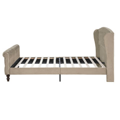 Heirloom Brown Queen Platform Bed - Ornate Home