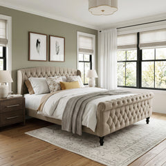 Heirloom Brown Queen Platform Bed - Ornate Home