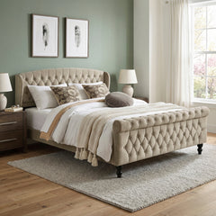 Heirloom Brown Queen Platform Bed - Ornate Home