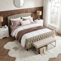Heirloom Brown Queen Platform Bed - Ornate Home