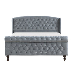 Heirloom Gray Queen Platform Bed - Ornate Home