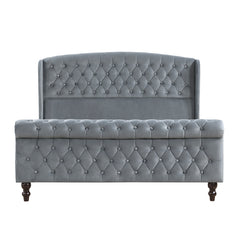 Heirloom Gray Queen Platform Bed - Ornate Home