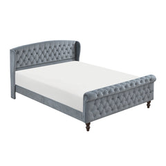 Heirloom Gray Queen Platform Bed - Ornate Home